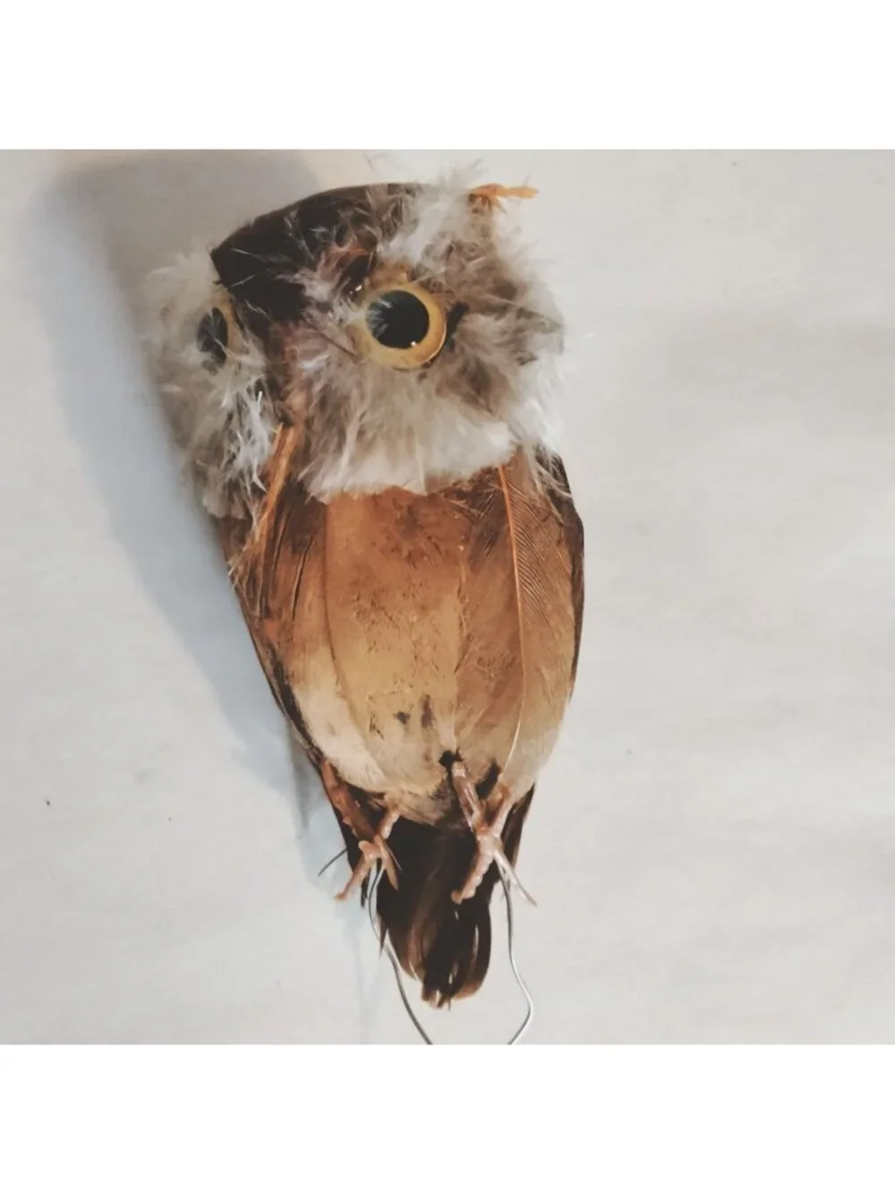 Artificial Feathered Owl Crafts Floral Displays